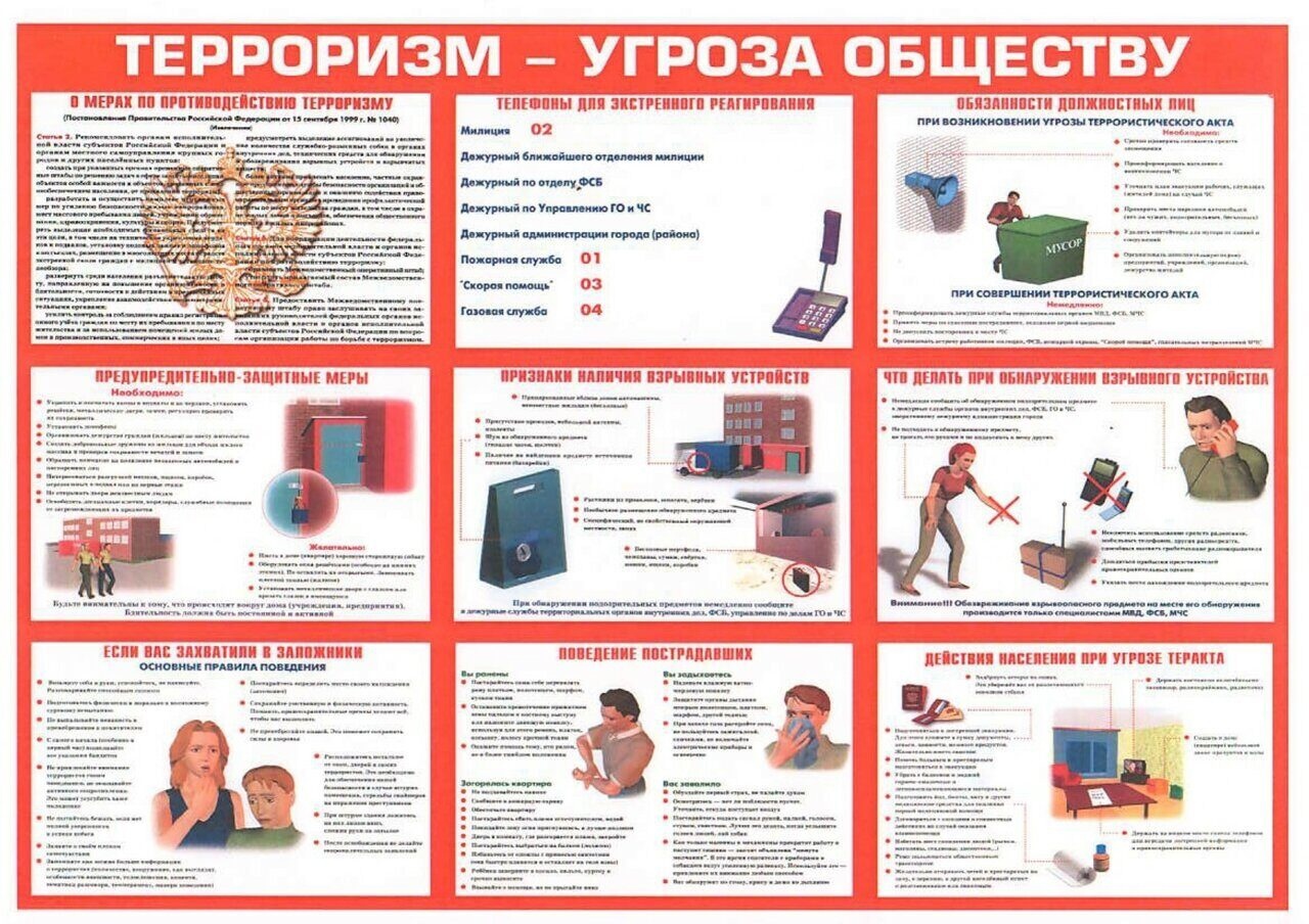 Как вести себя при террористическом акте презентация